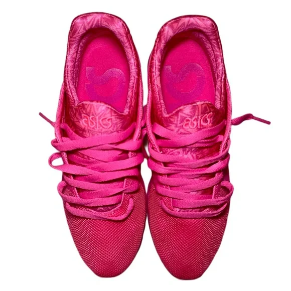 Asics Gel Kayano Running Shoes Neon Pink Trainers - Picture 4 of 8